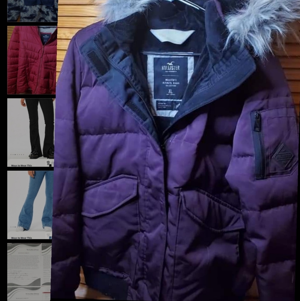 WOMENS hollister winter coat XL